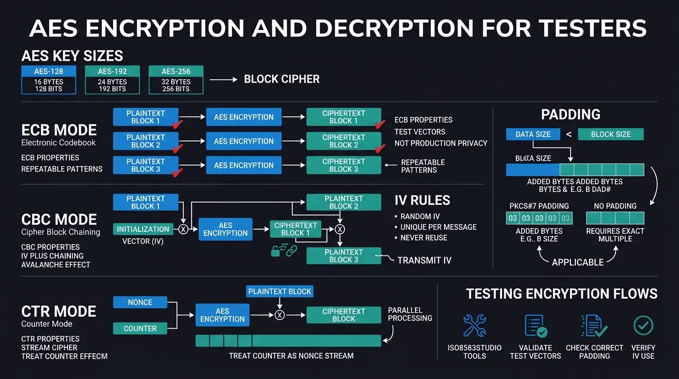 Cover illustration: AES Encryption and Decryption: Modes, IVs, and Padding for Testers