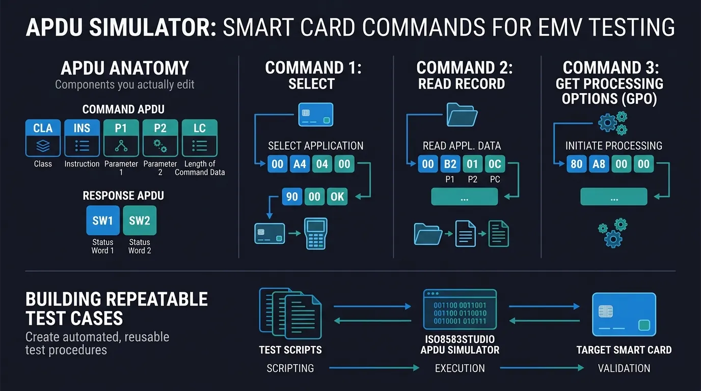 Cover illustration: APDU Simulator: Smart Card Commands for EMV Testing