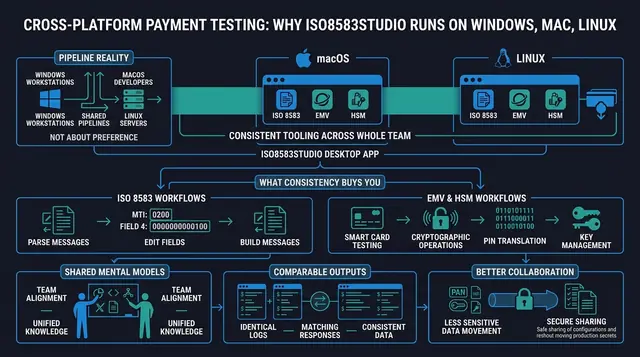 Cross-Platform Payment Testing: Why ISO8583Studio Runs on Windows, macOS, and Linux