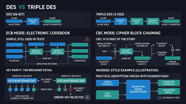 DES and Triple DES Encryption: Testing ECB and CBC in Payment Labs