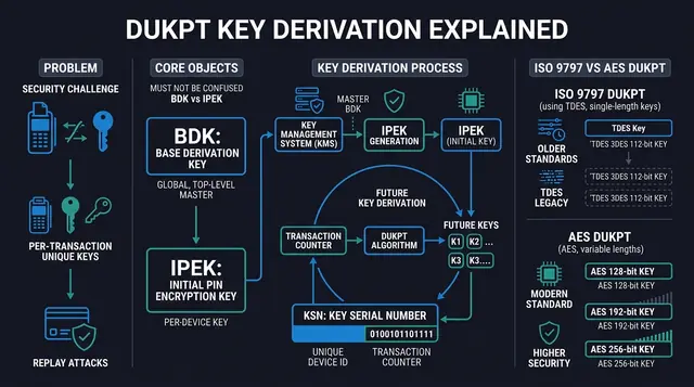 DUKPT Key Derivation Explained: BDK, IPEK, Future Keys, and AES DUKPT