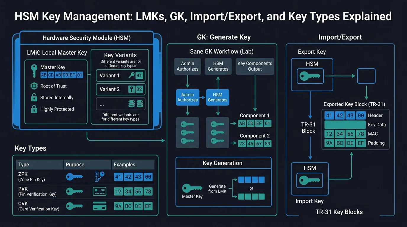 Cover illustration: HSM Key Management: LMKs, GK, Import/Export, and Key Types Explained