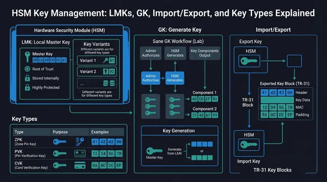 HSM Key Management: LMKs, GK, Import/Export, and Key Types Explained