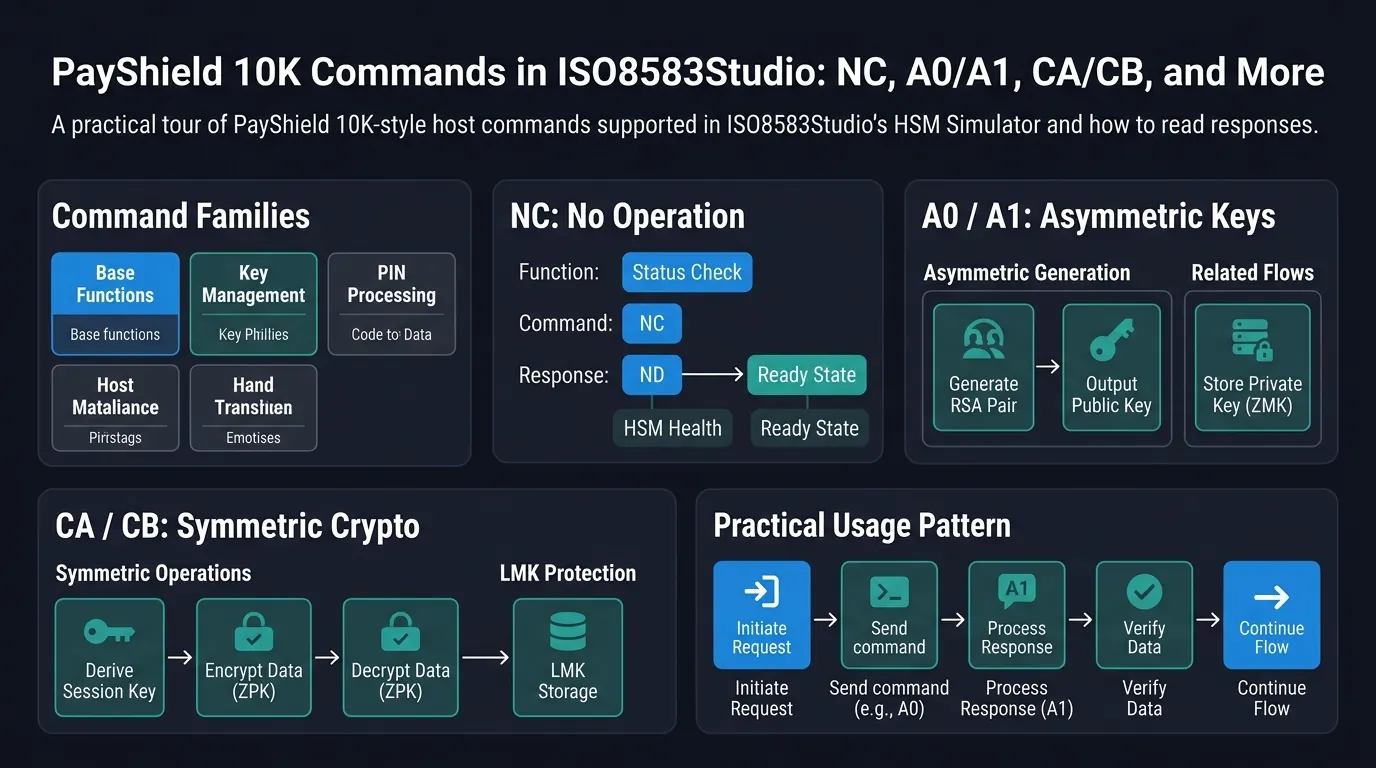 Cover illustration: PayShield 10K Commands in ISO8583Studio: NC, A0/A1, CA/CB, and More