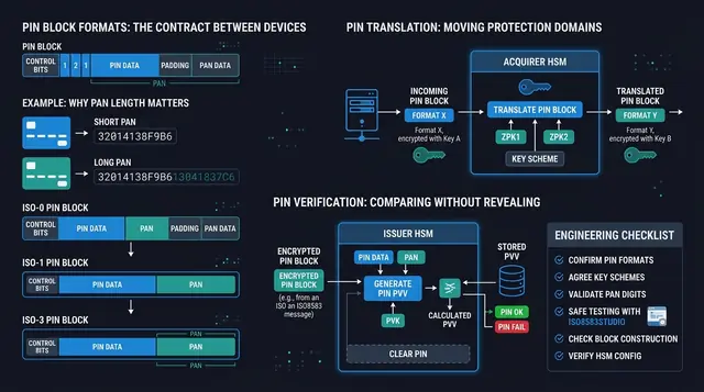 PIN Translation, Verification, and PIN Block Formats in HSM Workflows