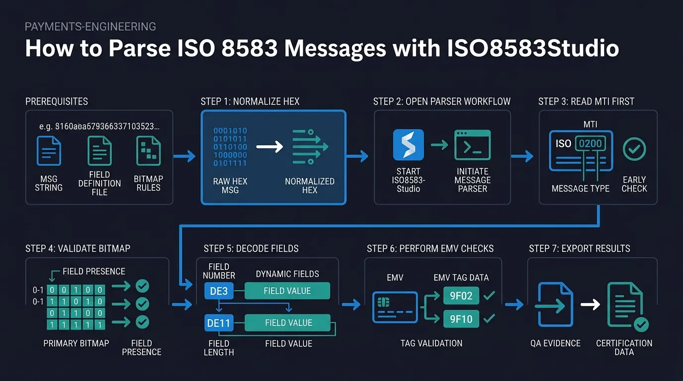 Cover illustration: How to Parse ISO 8583 Messages with ISO8583Studio: A Step-by-Step Tutorial