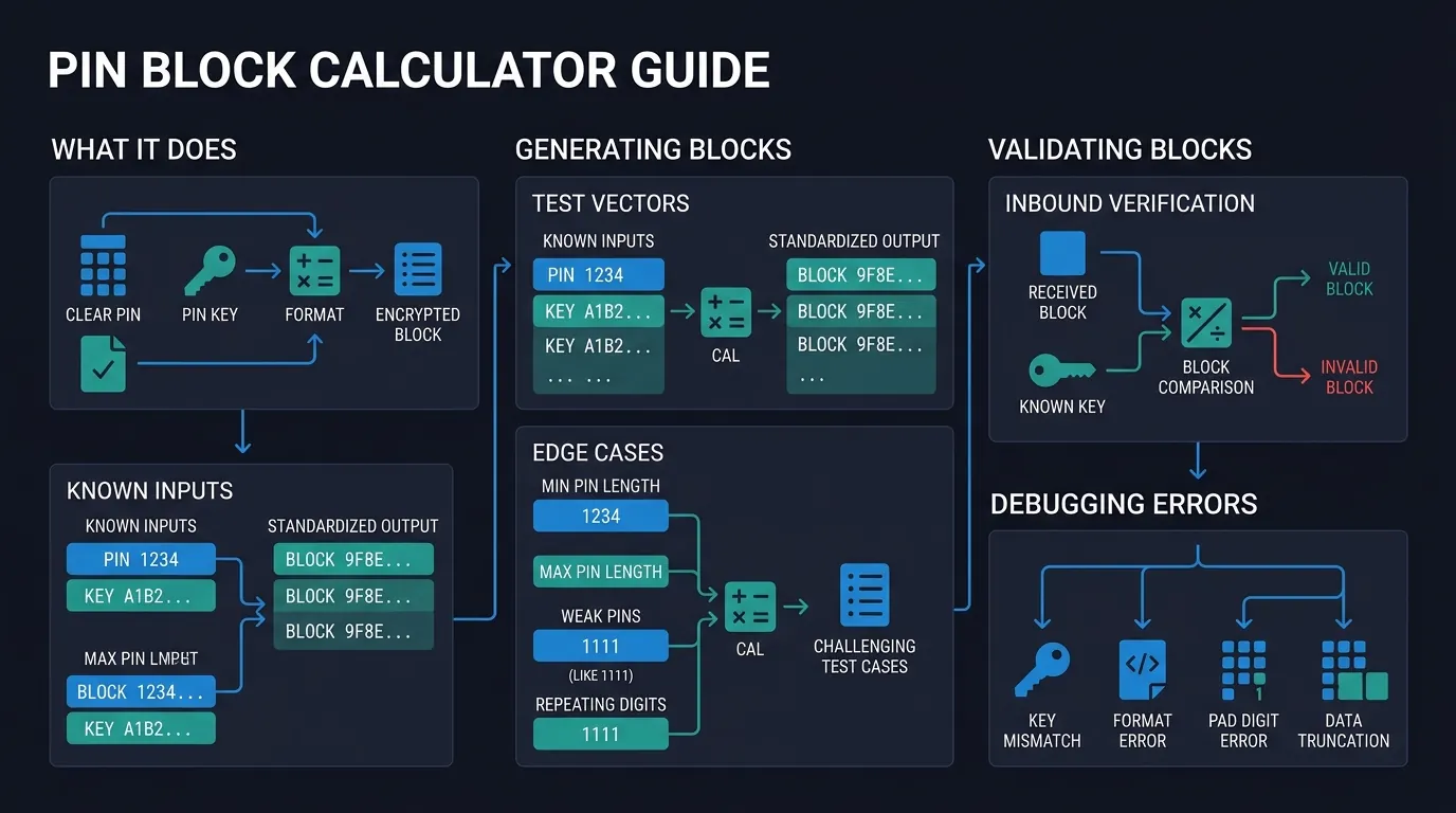 Cover illustration: PIN Block Calculator Guide: Generate, Validate, and Debug AES PIN Blocks