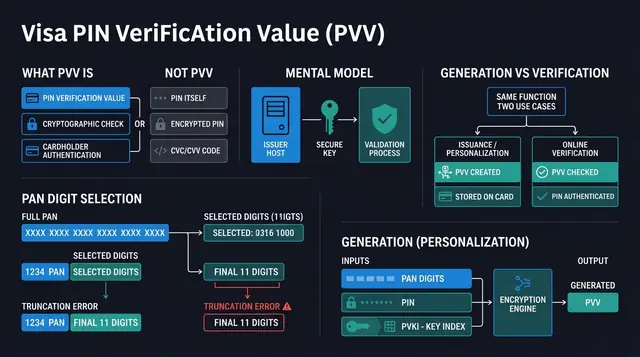 PIN Verification Value (PVV): How Visa PVV Is Generated and Checked