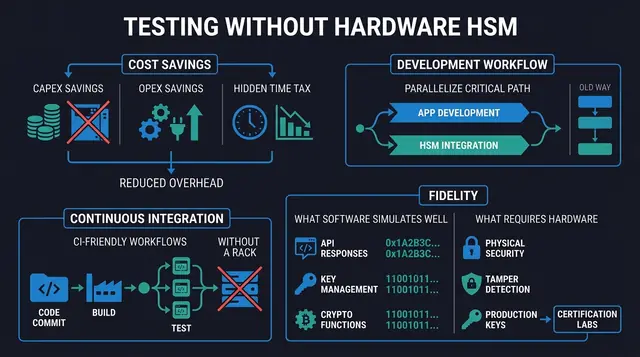 Testing Without a Hardware HSM: Speed, Savings, and Safer Dev Workflows
