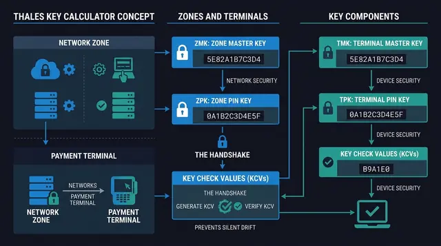 Thales HSM Key Calculator: ZMK, ZPK, TMK, TPK, and Key Check Values