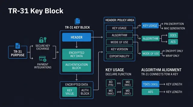 TR-31 Key Blocks Explained: Header Fields, Key Usage, and Mode of Use