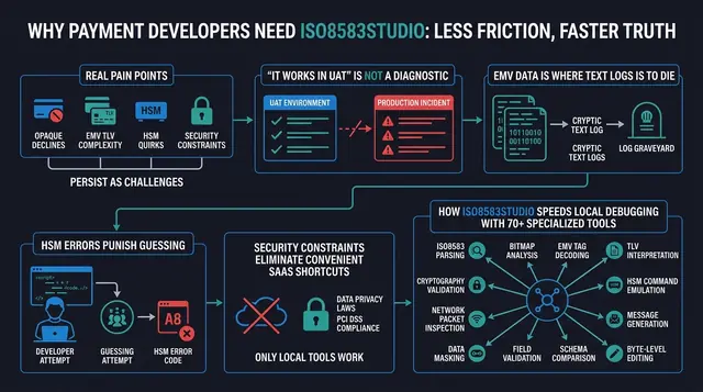 Why Payment Developers Need ISO8583Studio: Less Friction, Faster Truth